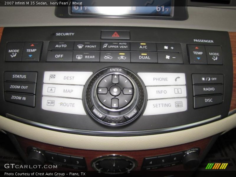 Ivory Pearl / Wheat 2007 Infiniti M 35 Sedan