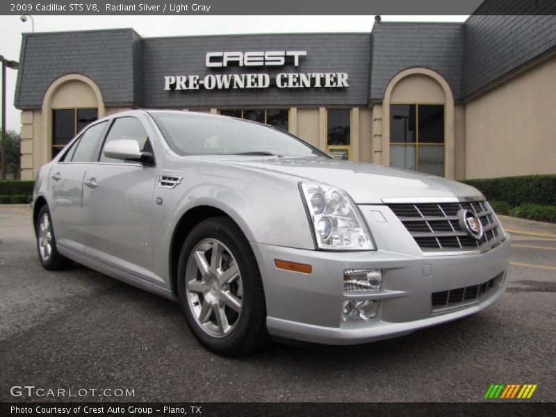 Radiant Silver / Light Gray 2009 Cadillac STS V8