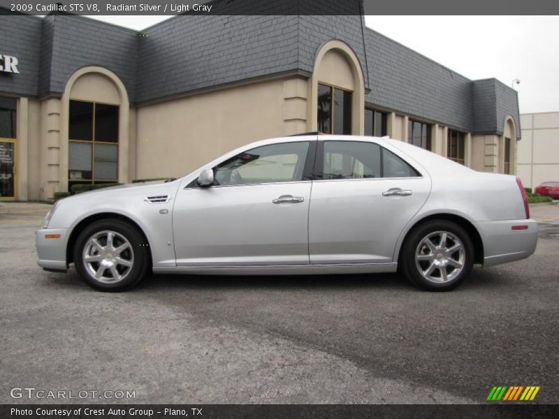 Radiant Silver / Light Gray 2009 Cadillac STS V8