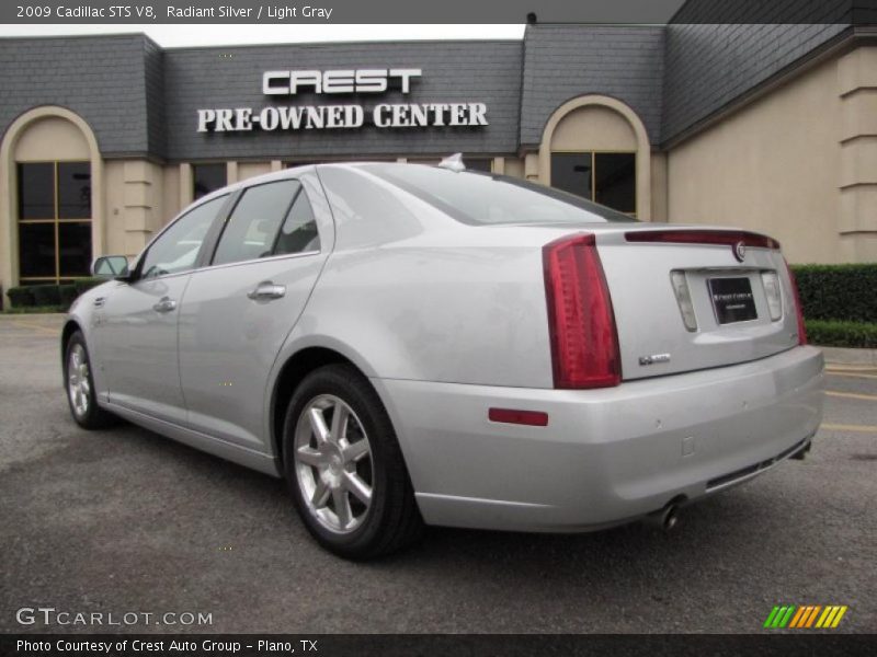 Radiant Silver / Light Gray 2009 Cadillac STS V8