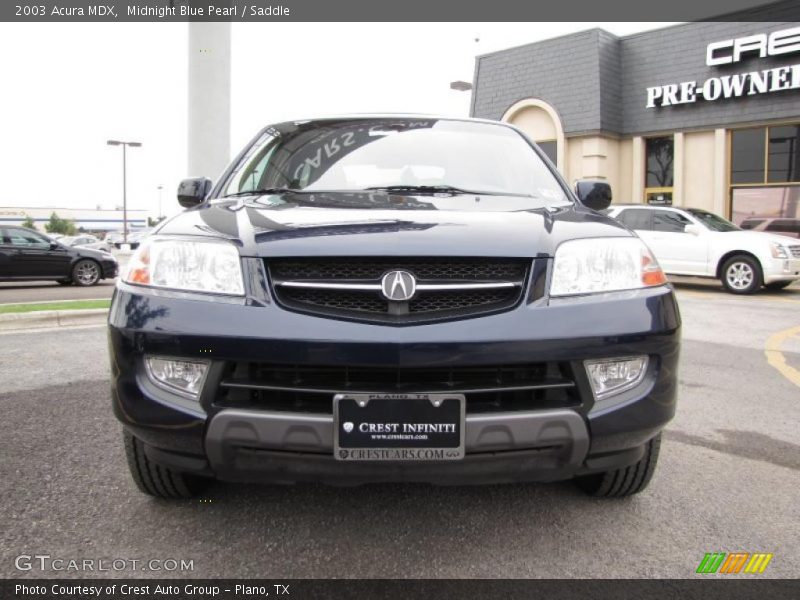 Midnight Blue Pearl / Saddle 2003 Acura MDX