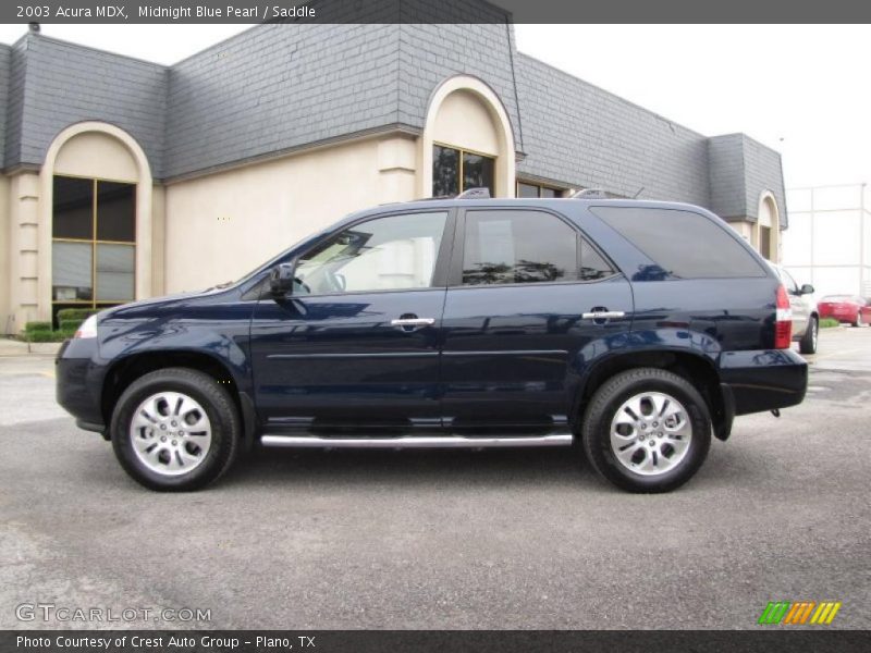 Midnight Blue Pearl / Saddle 2003 Acura MDX