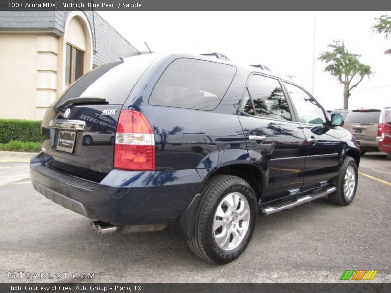 Midnight Blue Pearl / Saddle 2003 Acura MDX