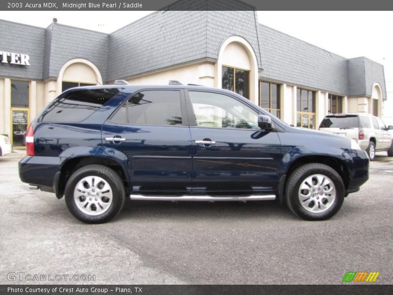 Midnight Blue Pearl / Saddle 2003 Acura MDX