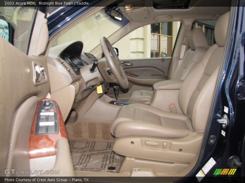 Midnight Blue Pearl / Saddle 2003 Acura MDX