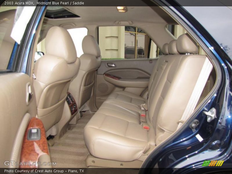 Midnight Blue Pearl / Saddle 2003 Acura MDX