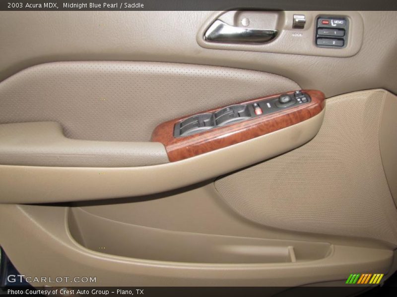 Midnight Blue Pearl / Saddle 2003 Acura MDX