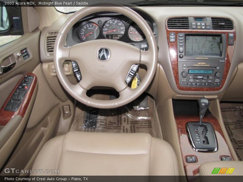 Midnight Blue Pearl / Saddle 2003 Acura MDX