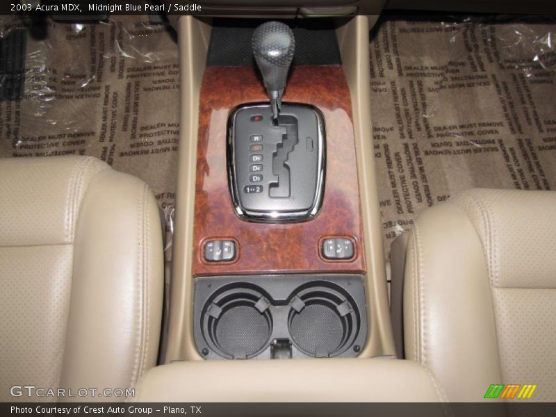 Midnight Blue Pearl / Saddle 2003 Acura MDX