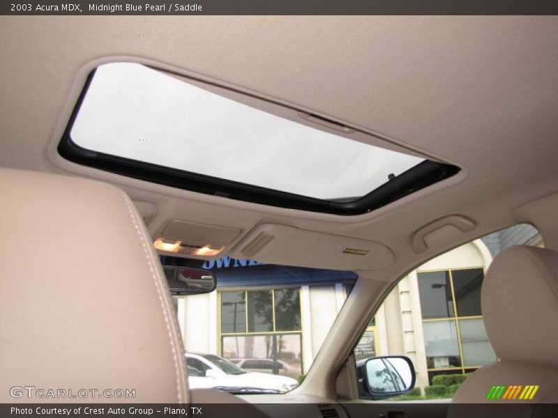 Midnight Blue Pearl / Saddle 2003 Acura MDX