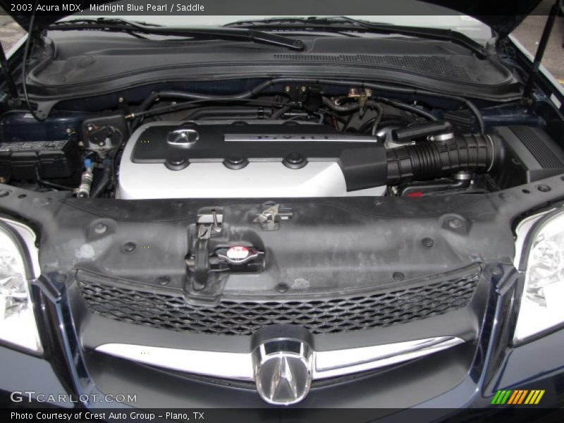Midnight Blue Pearl / Saddle 2003 Acura MDX