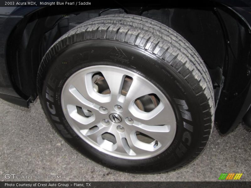 Midnight Blue Pearl / Saddle 2003 Acura MDX