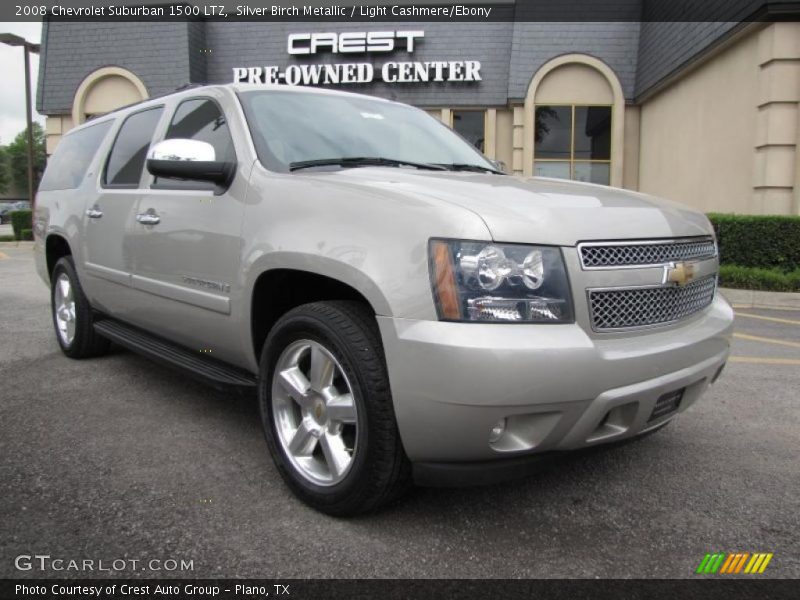 Silver Birch Metallic / Light Cashmere/Ebony 2008 Chevrolet Suburban 1500 LTZ