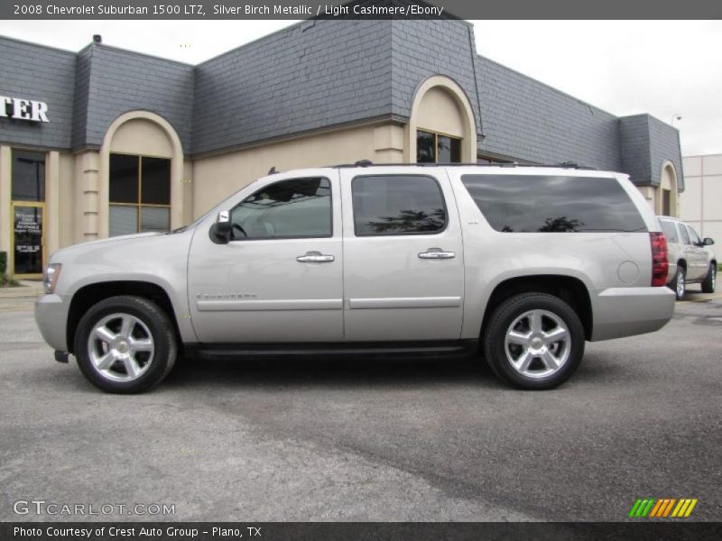 Silver Birch Metallic / Light Cashmere/Ebony 2008 Chevrolet Suburban 1500 LTZ