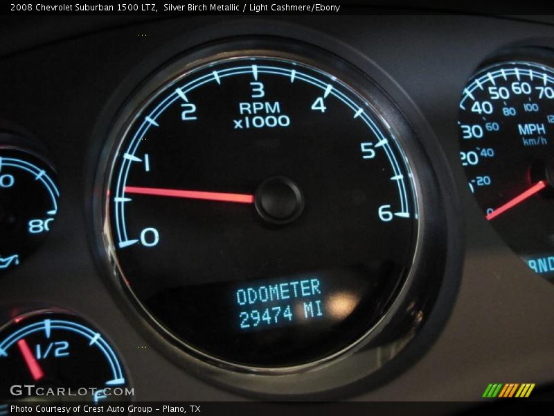 Silver Birch Metallic / Light Cashmere/Ebony 2008 Chevrolet Suburban 1500 LTZ