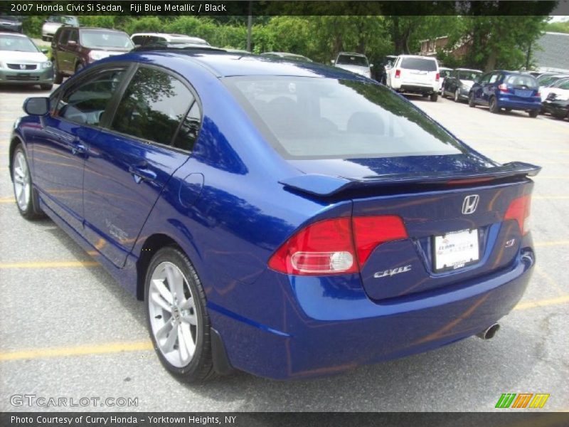 Fiji Blue Metallic / Black 2007 Honda Civic Si Sedan