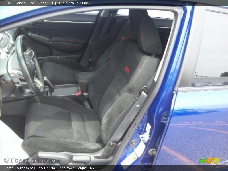 Fiji Blue Metallic / Black 2007 Honda Civic Si Sedan