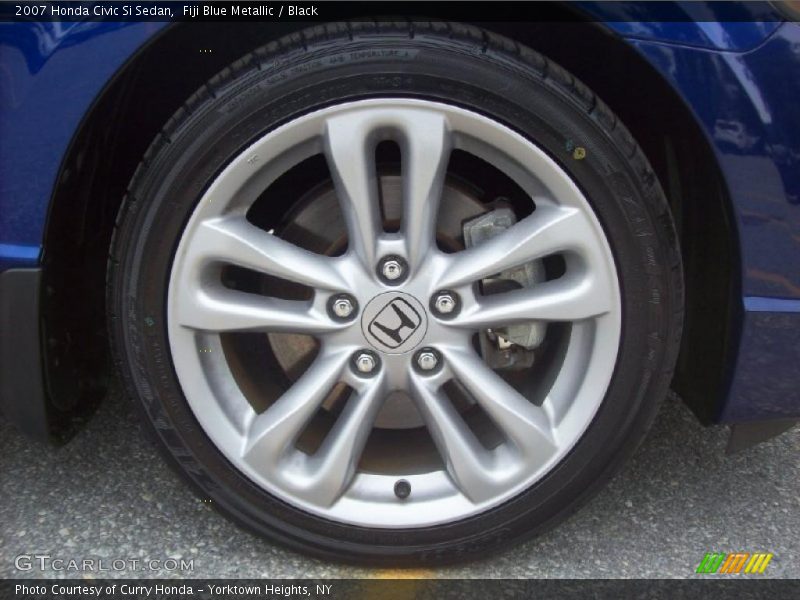 Fiji Blue Metallic / Black 2007 Honda Civic Si Sedan