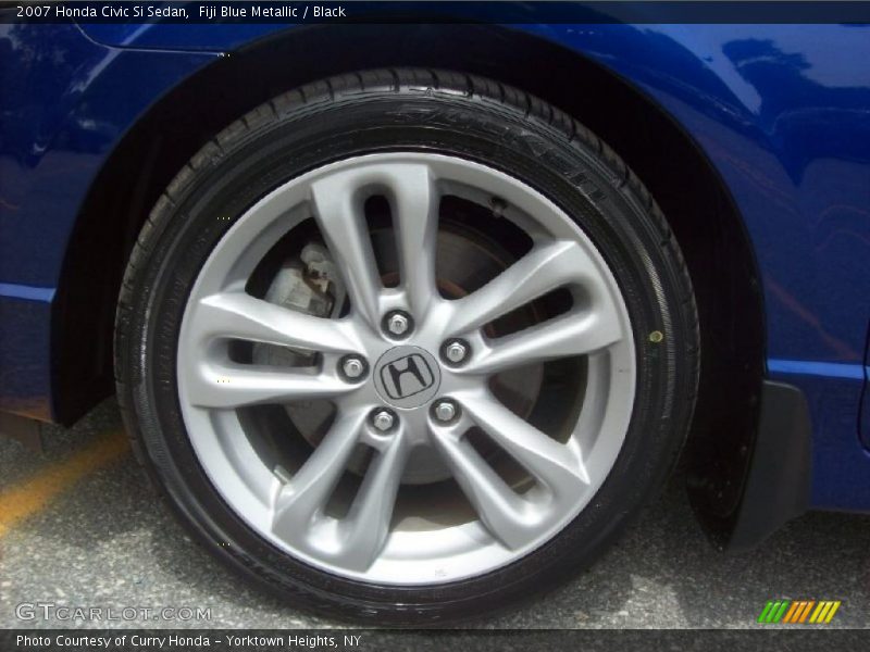 Fiji Blue Metallic / Black 2007 Honda Civic Si Sedan