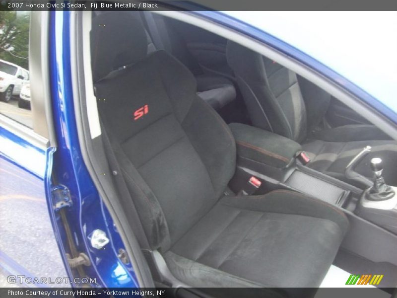 Fiji Blue Metallic / Black 2007 Honda Civic Si Sedan