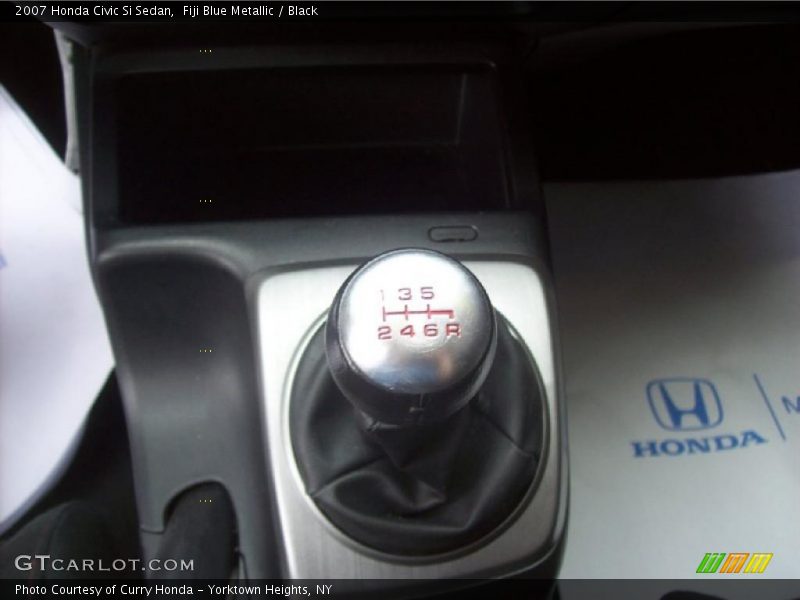 Fiji Blue Metallic / Black 2007 Honda Civic Si Sedan