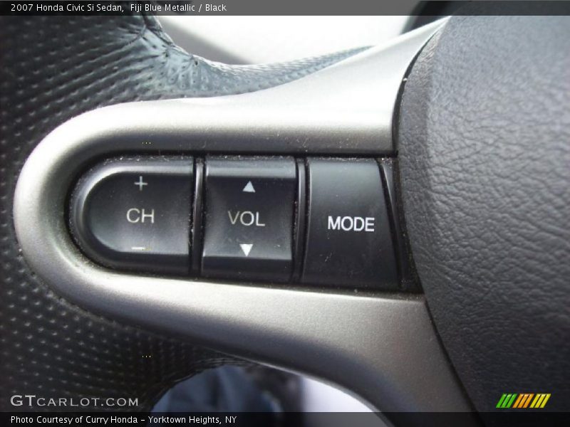 Fiji Blue Metallic / Black 2007 Honda Civic Si Sedan