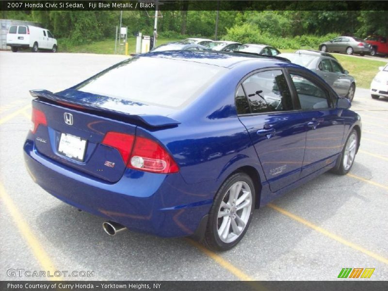 Fiji Blue Metallic / Black 2007 Honda Civic Si Sedan