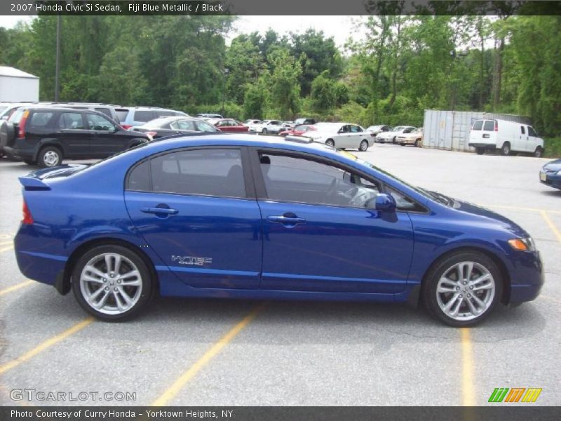 Fiji Blue Metallic / Black 2007 Honda Civic Si Sedan
