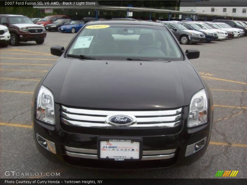 Black / Light Stone 2007 Ford Fusion SEL V6 AWD
