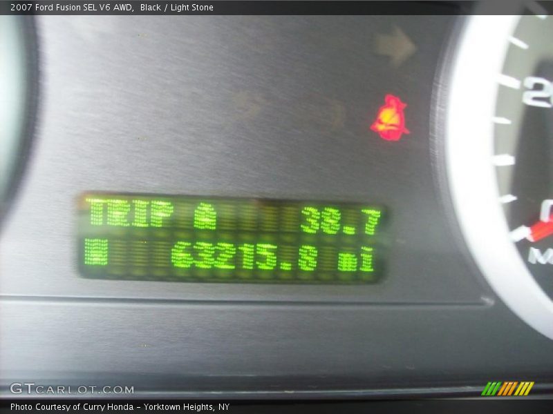 Black / Light Stone 2007 Ford Fusion SEL V6 AWD