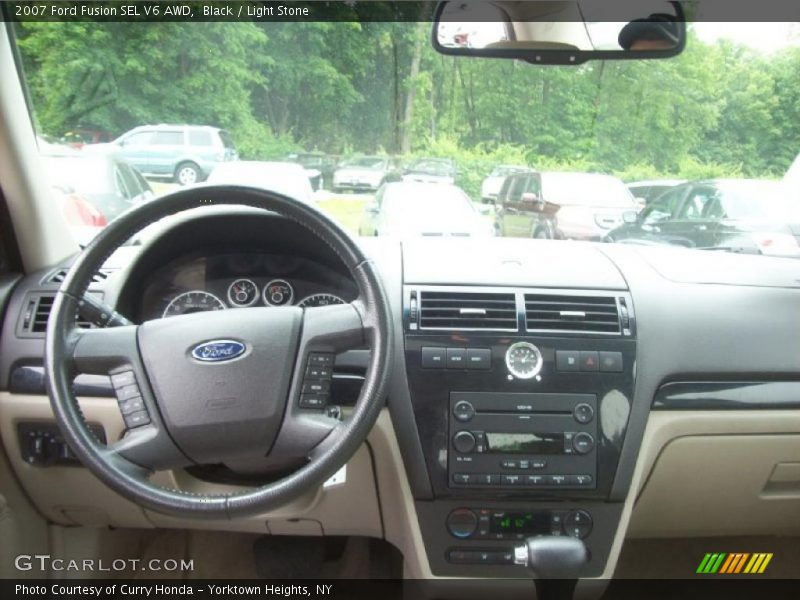 Black / Light Stone 2007 Ford Fusion SEL V6 AWD