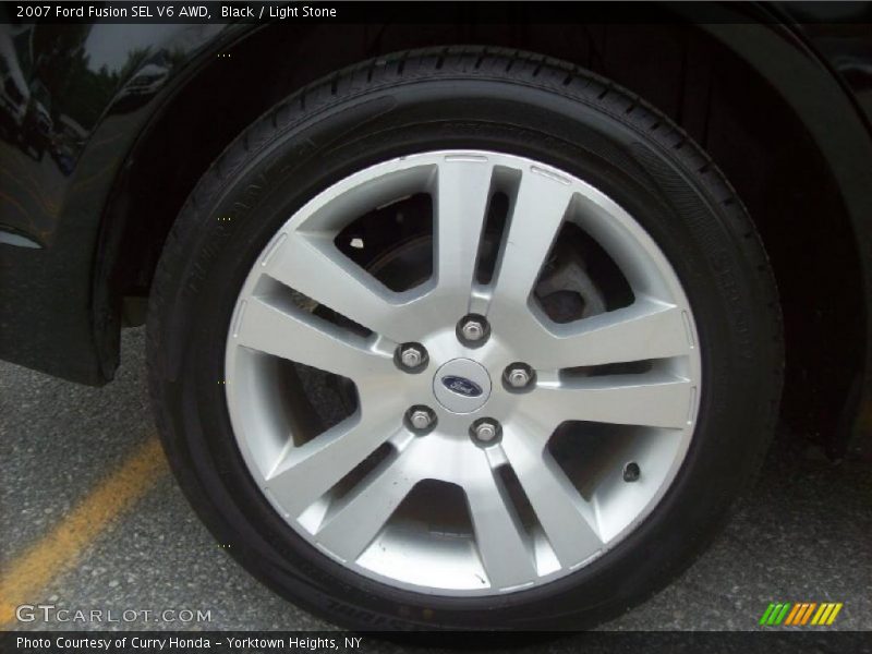 Black / Light Stone 2007 Ford Fusion SEL V6 AWD
