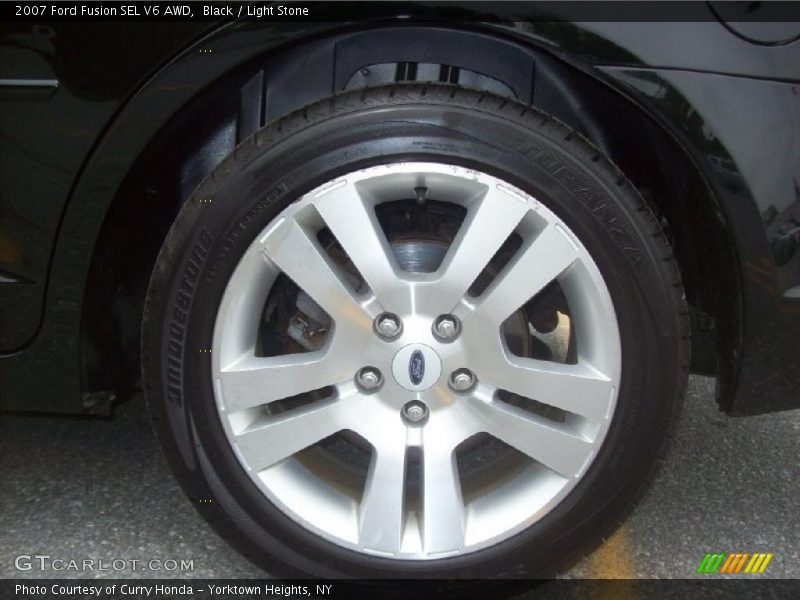 Black / Light Stone 2007 Ford Fusion SEL V6 AWD