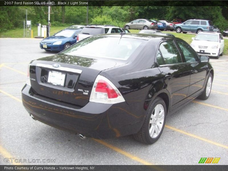 Black / Light Stone 2007 Ford Fusion SEL V6 AWD