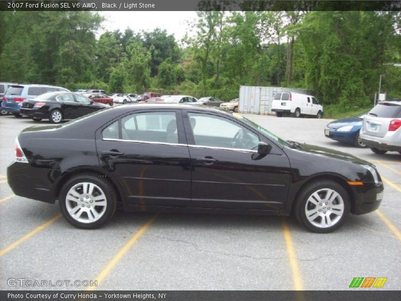 Black / Light Stone 2007 Ford Fusion SEL V6 AWD