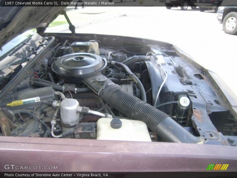 Dark Maroon Metallic / Maroon 1987 Chevrolet Monte Carlo SS