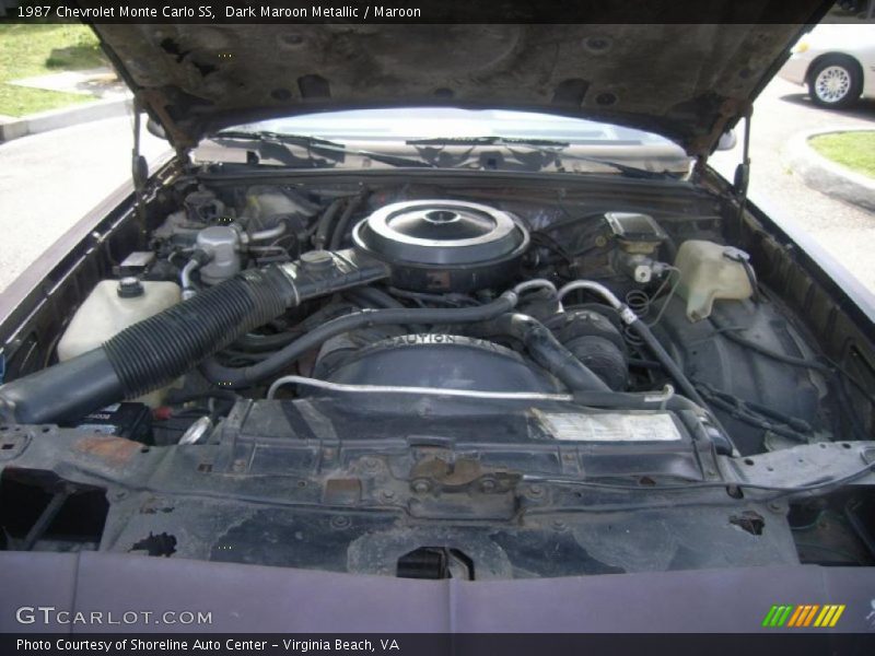 Dark Maroon Metallic / Maroon 1987 Chevrolet Monte Carlo SS