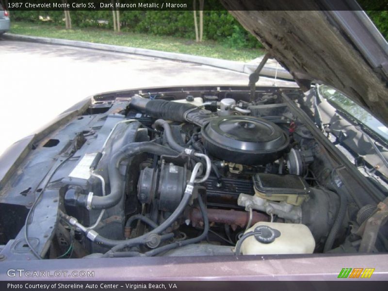 Dark Maroon Metallic / Maroon 1987 Chevrolet Monte Carlo SS