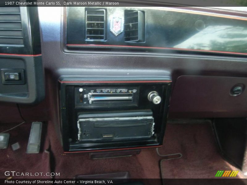 Dark Maroon Metallic / Maroon 1987 Chevrolet Monte Carlo SS