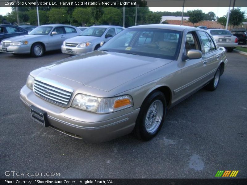Harvest Gold Metallic / Medium Parchment 1999 Ford Crown Victoria LX
