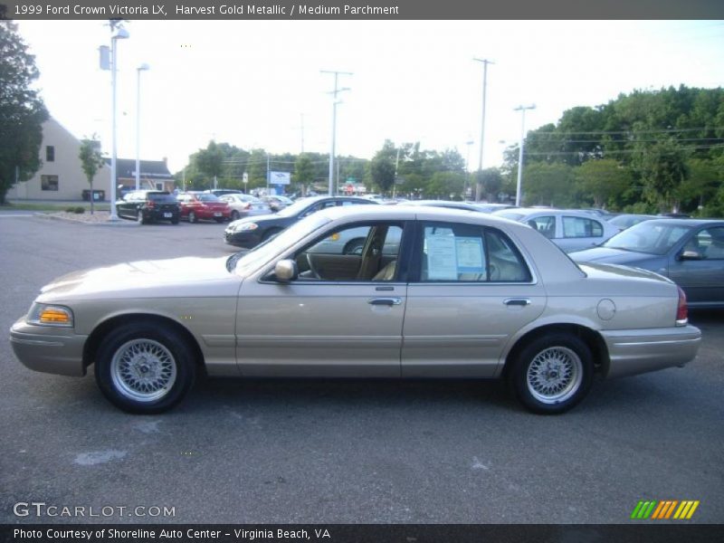Harvest Gold Metallic / Medium Parchment 1999 Ford Crown Victoria LX