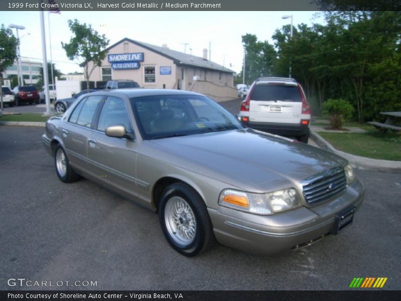 Harvest Gold Metallic / Medium Parchment 1999 Ford Crown Victoria LX