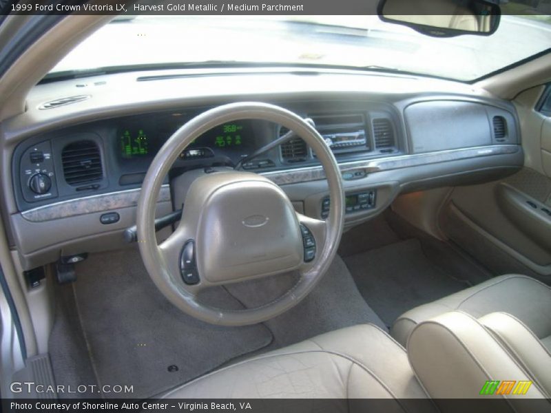 Harvest Gold Metallic / Medium Parchment 1999 Ford Crown Victoria LX