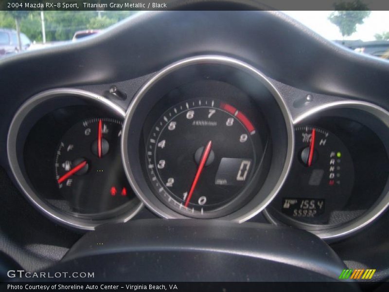 Titanium Gray Metallic / Black 2004 Mazda RX-8 Sport