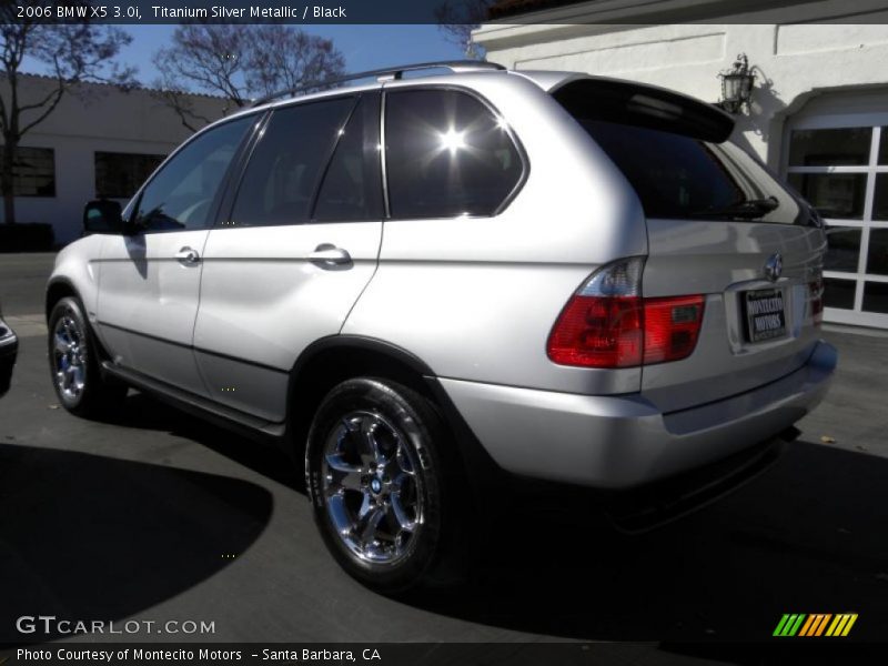 Titanium Silver Metallic / Black 2006 BMW X5 3.0i