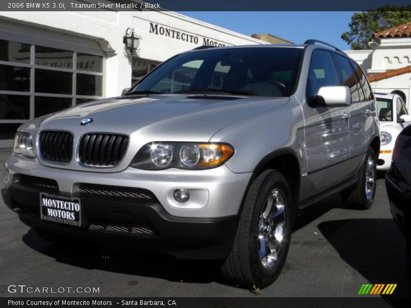 Titanium Silver Metallic / Black 2006 BMW X5 3.0i