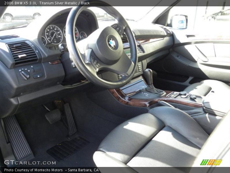 Titanium Silver Metallic / Black 2006 BMW X5 3.0i