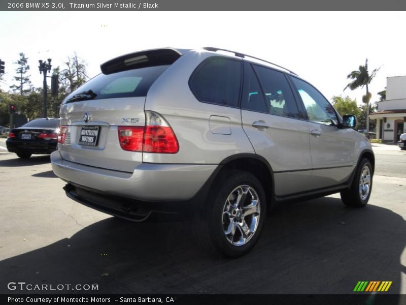 Titanium Silver Metallic / Black 2006 BMW X5 3.0i