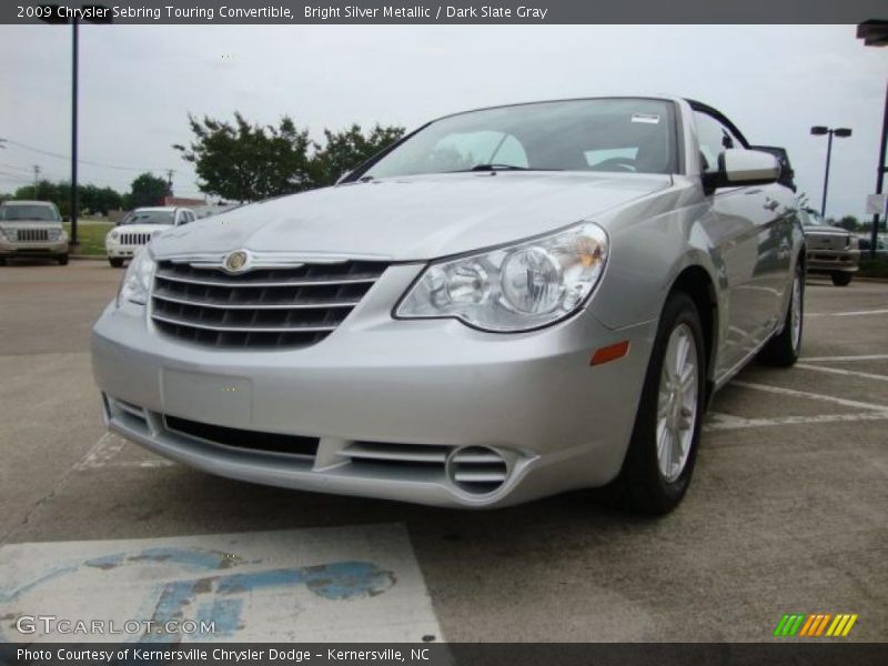 Bright Silver Metallic / Dark Slate Gray 2009 Chrysler Sebring Touring Convertible