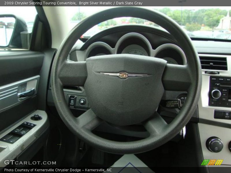 Bright Silver Metallic / Dark Slate Gray 2009 Chrysler Sebring Touring Convertible